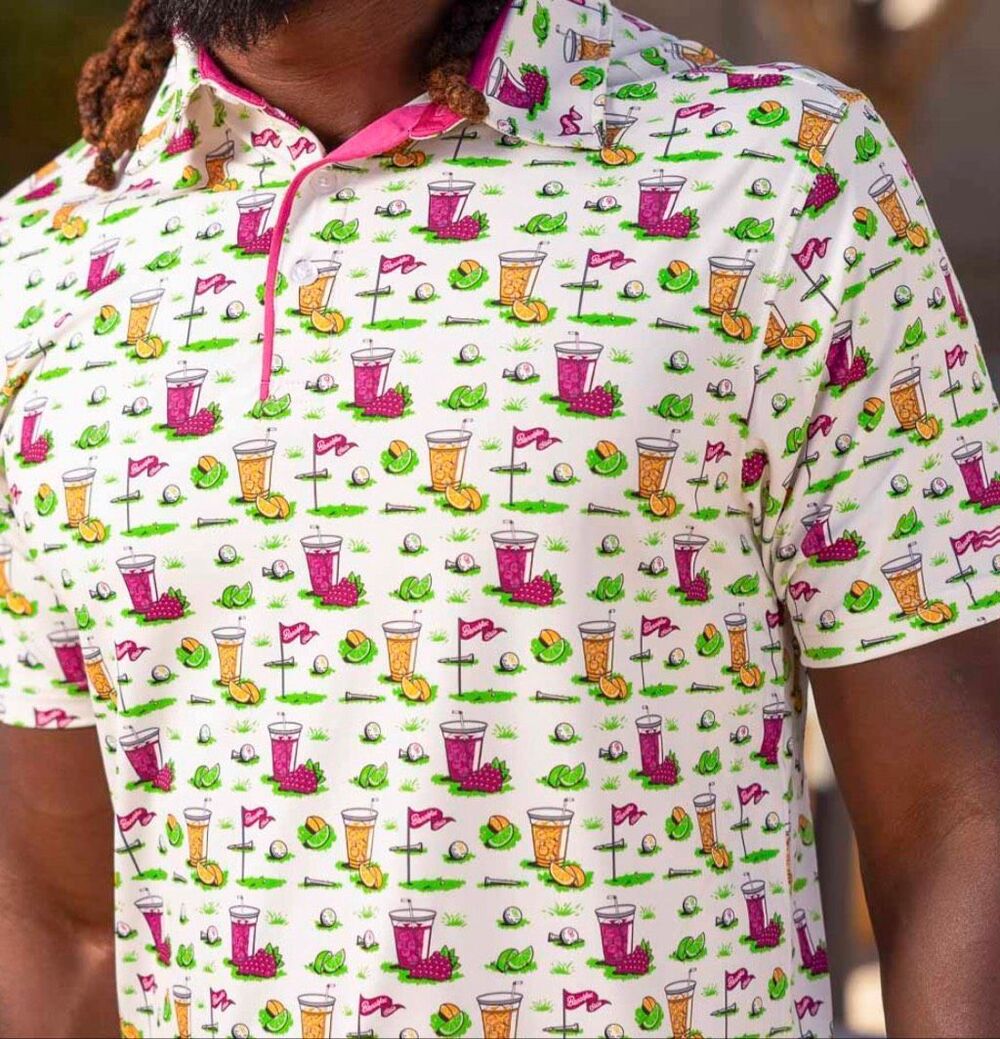 RSVLTS BREAKFAST BALLS® "SINK ‘EM & DRINK ‘EM" All-Day Polo Golf Men’s Medium
